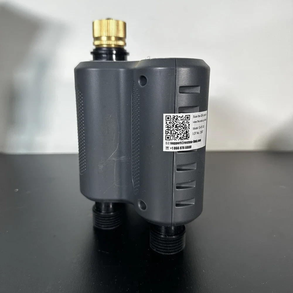 4-Outlet Sprinkler Timer Brass Inlet 4 Zone Programmable Water Timer